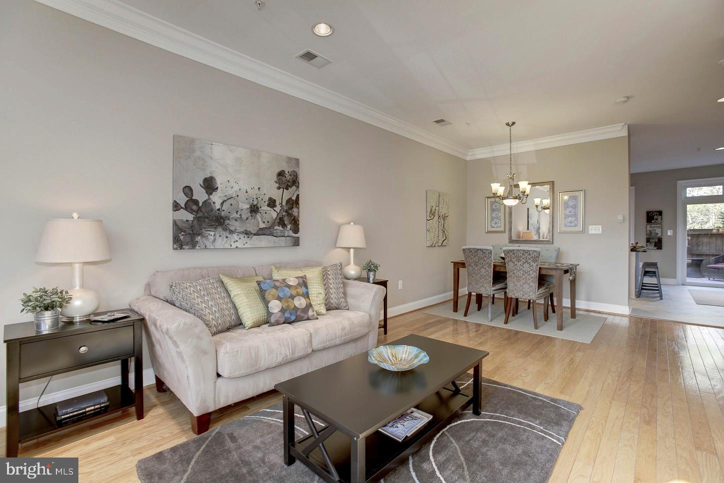 1509 Portner Road Alexandria, VA 22314 - Photo 3 of 33 Living Room & Dining Room