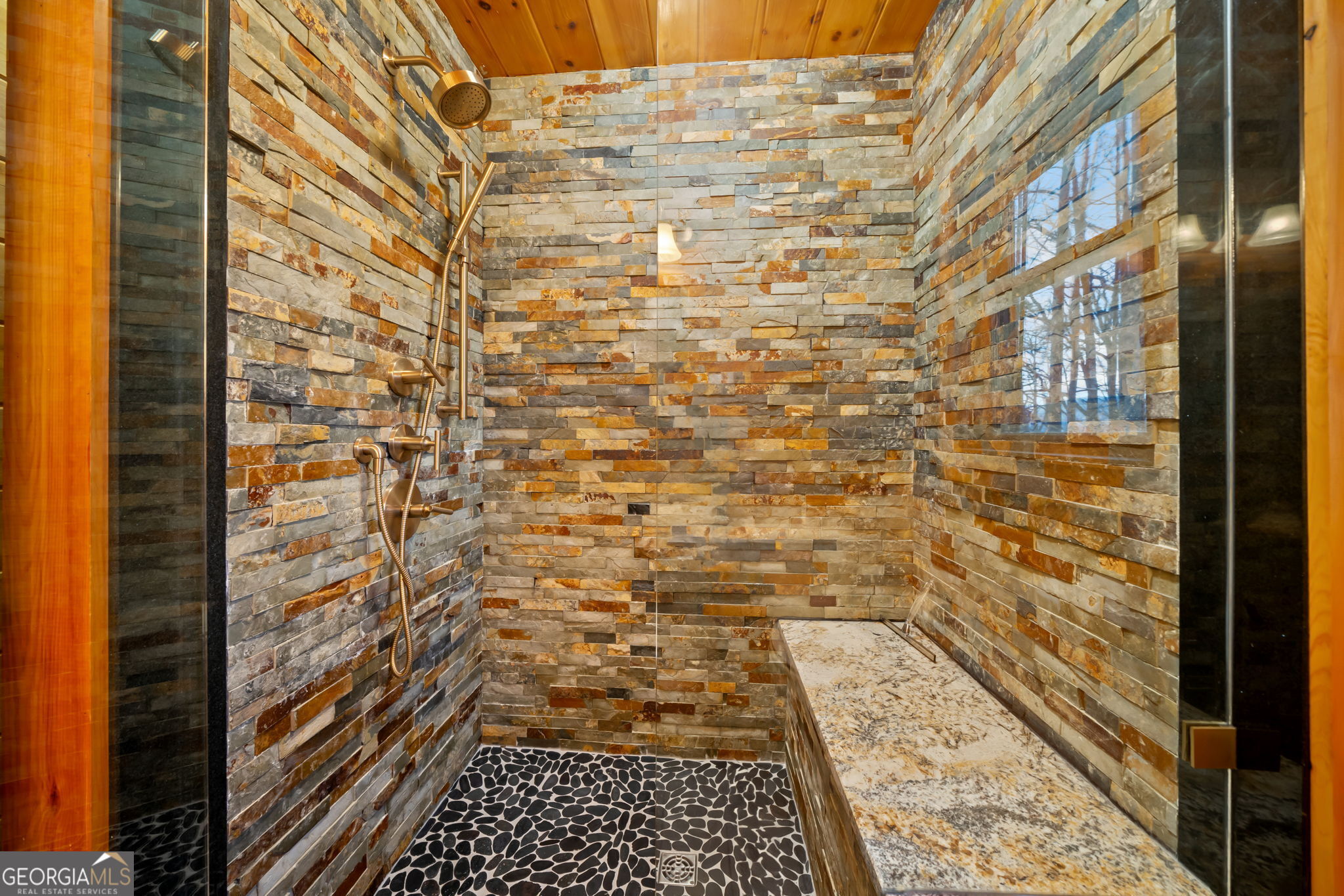 541 Little Bushy Head Road, Unit 271 Blue Ridge, GA 30513 - Photo 16 of 43 a bathroom with a shower