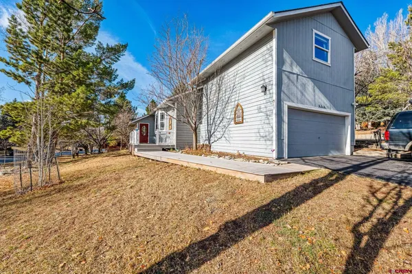 a house view with a outdoor space
