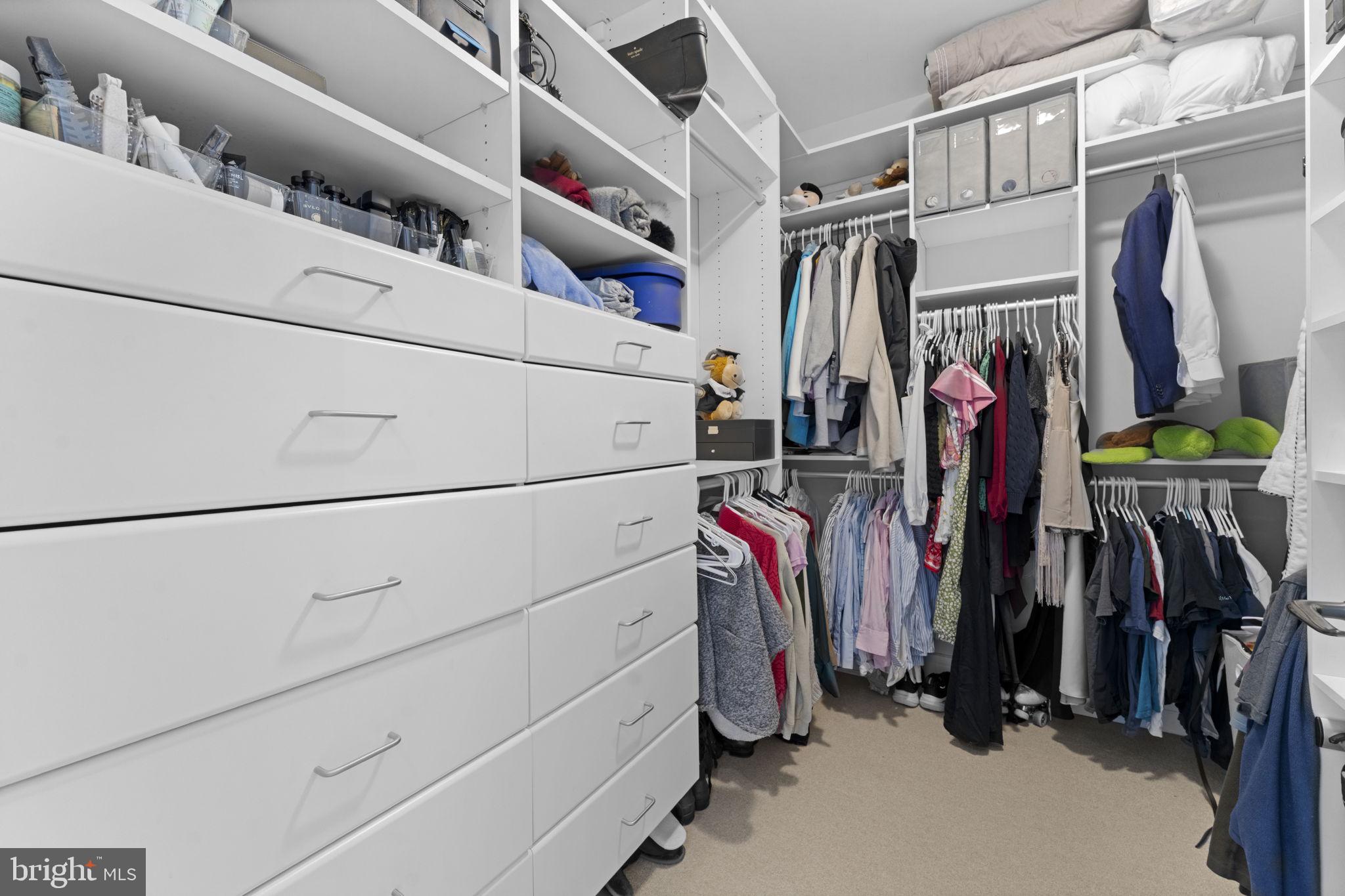 3303 Water Street Northwest, Unit 4B Washington, DC 20007 - Photo 30 of 66 a view of walk in closet with clothes
