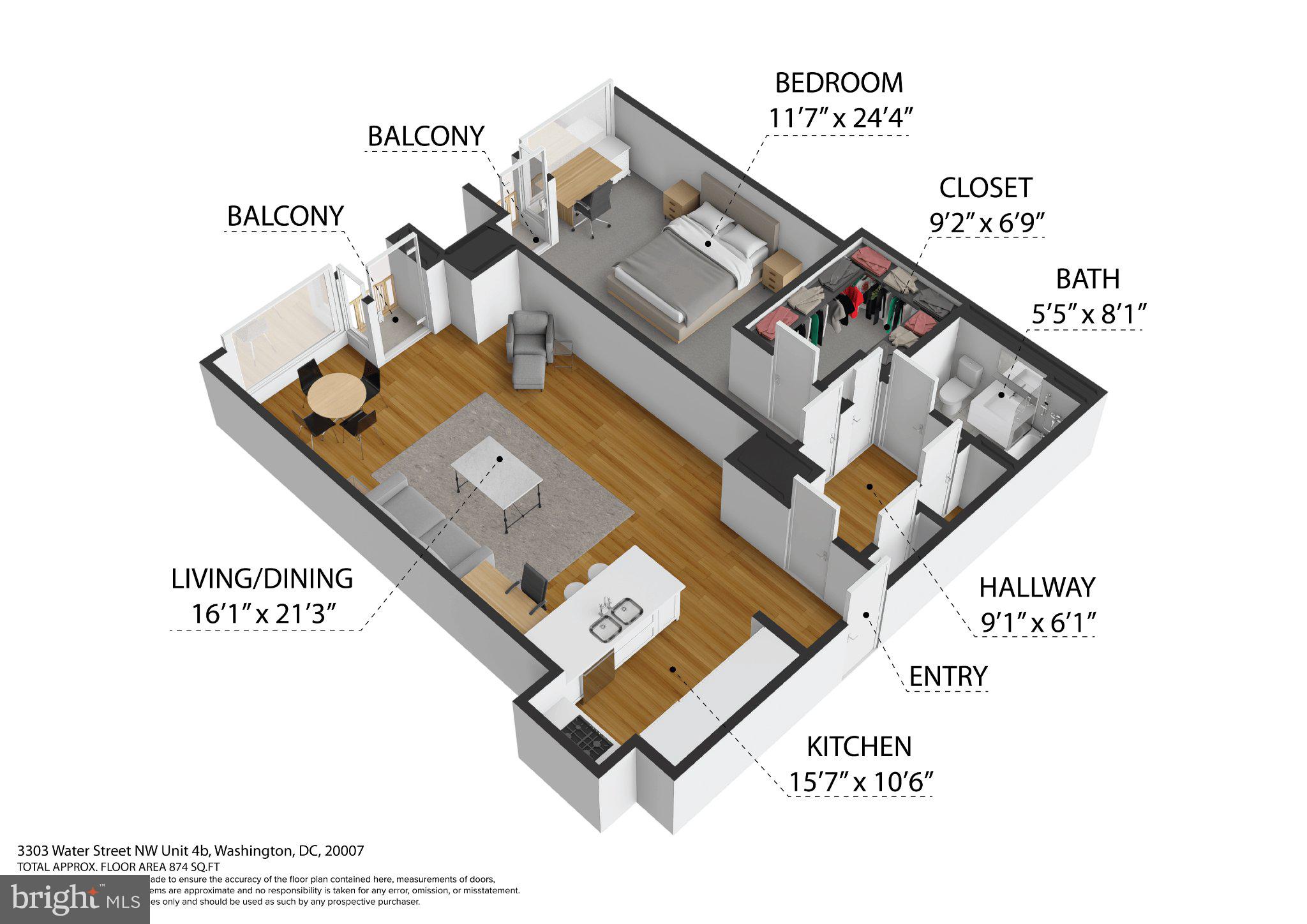 3303 Water Street Northwest, Unit 4B Washington, DC 20007 - Photo 36 of 66