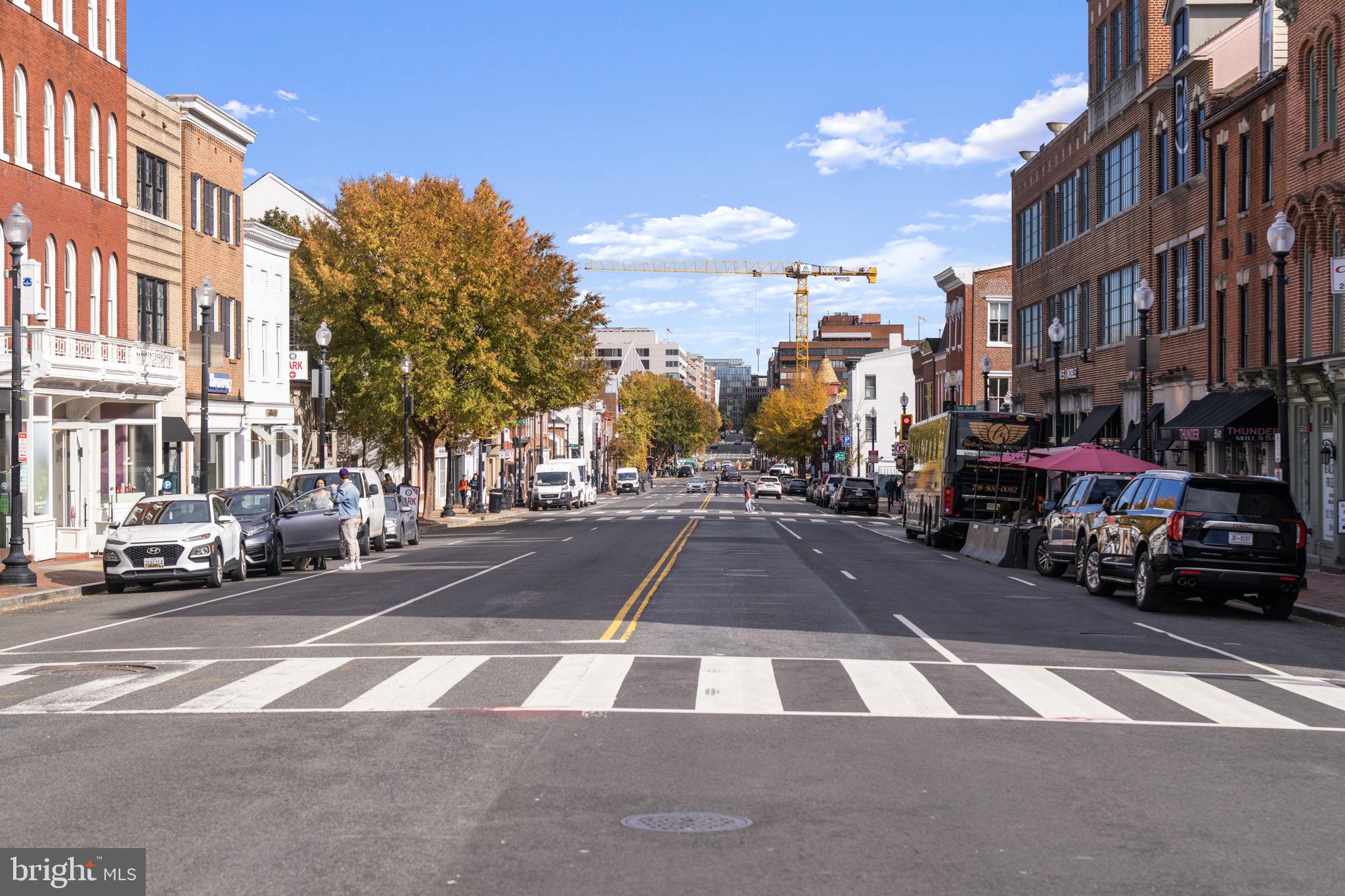 3303 Water Street Northwest, Unit 4B Washington, DC 20007 - Photo 44 of 66 a view of a street with cars
