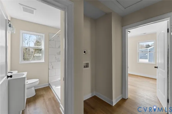 a bathroom with a toilet