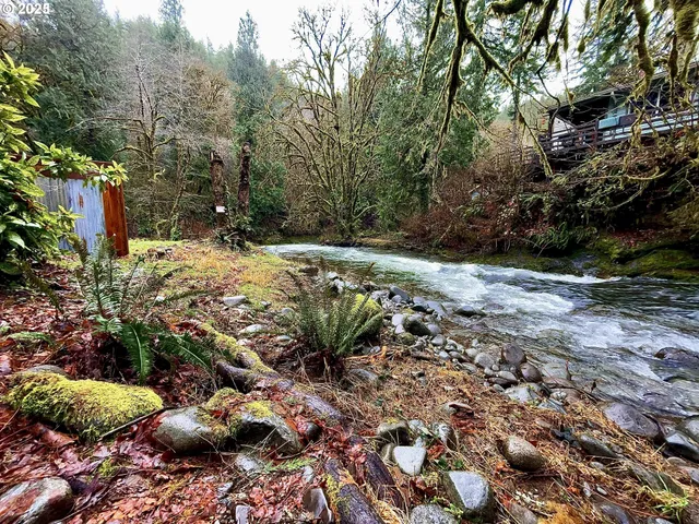 a view of a backyard of a house