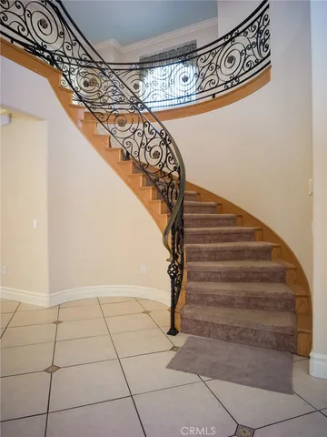 a view of a room with rack on the wall