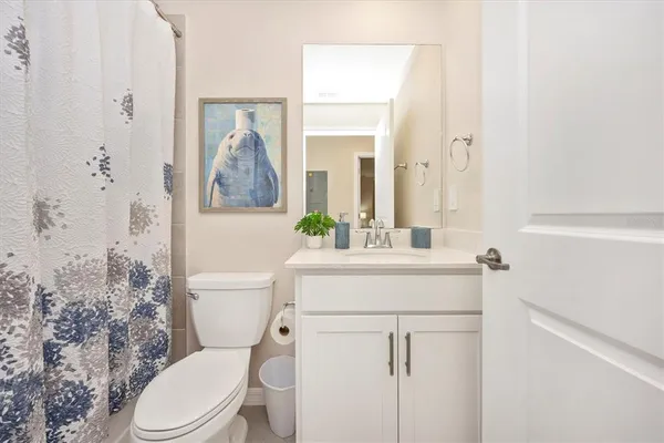 a view of a balcony with lake view