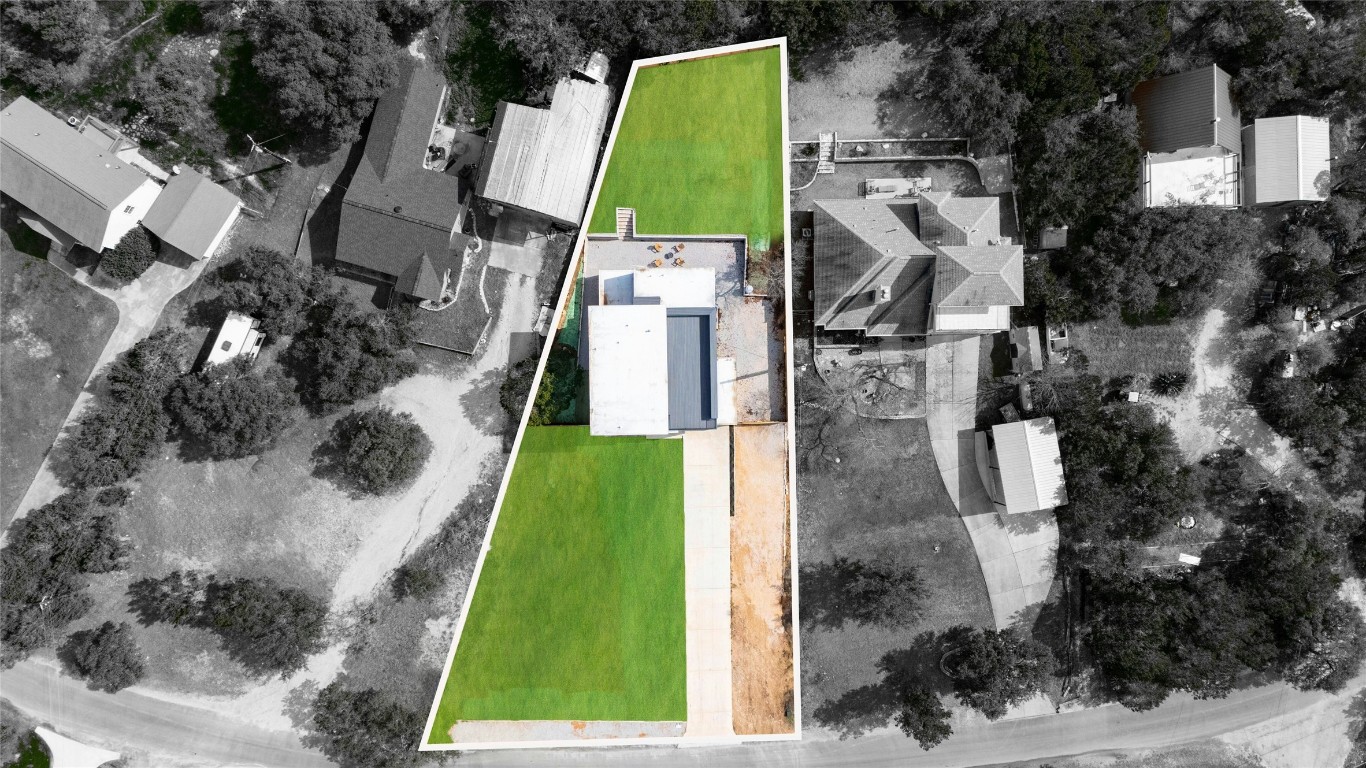 11205 Beach Road Leander, TX 78641 - Photo 29 of 31 an aerial view of a residential houses with yard