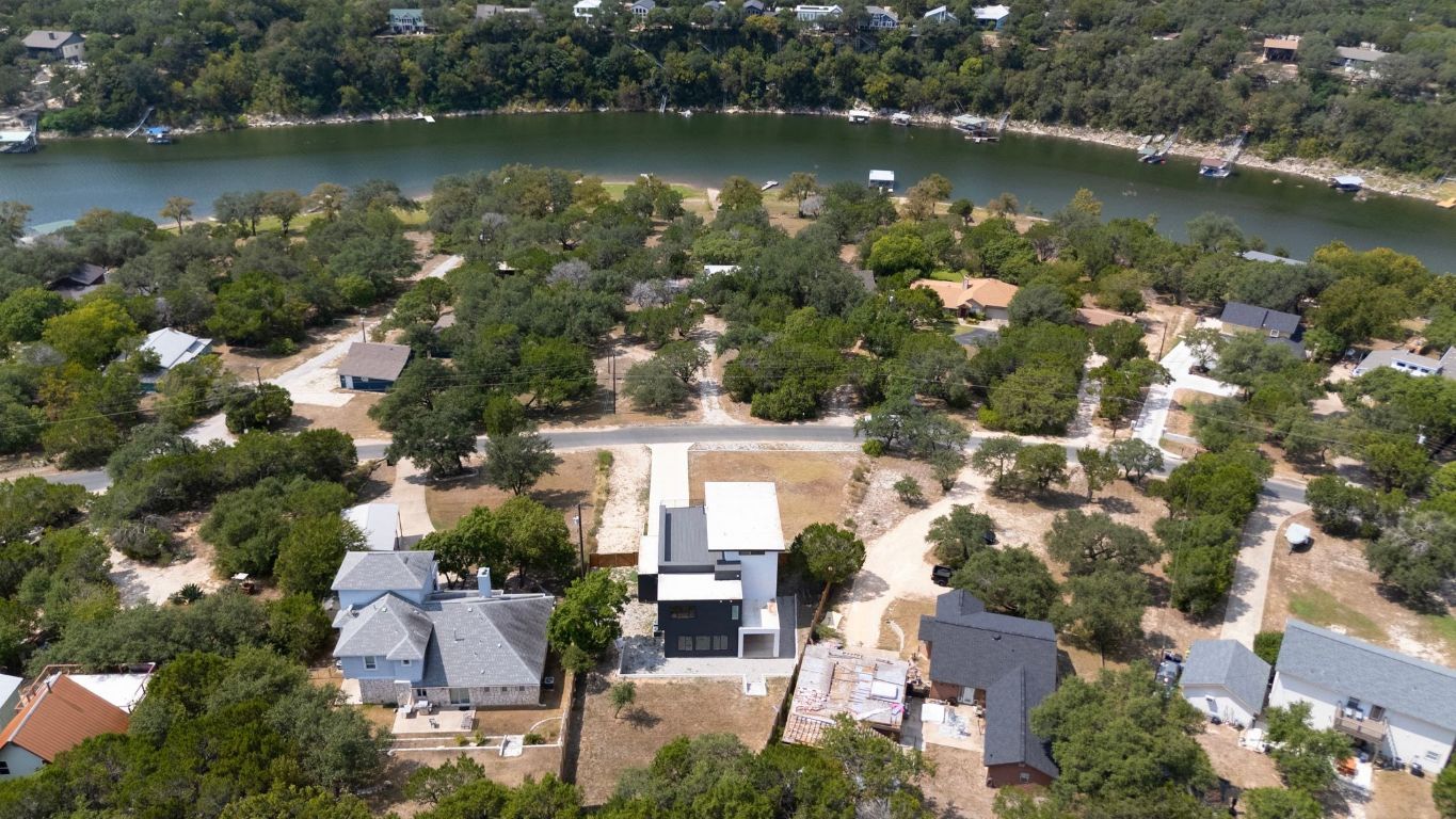 11205 Beach Road Leander, TX 78641 - Photo 30 of 31 an aerial view of house with yard and lake view