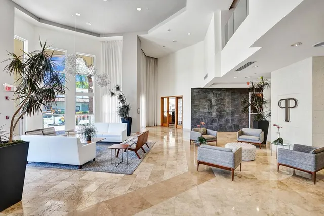 a front view of a multi story residential apartment building