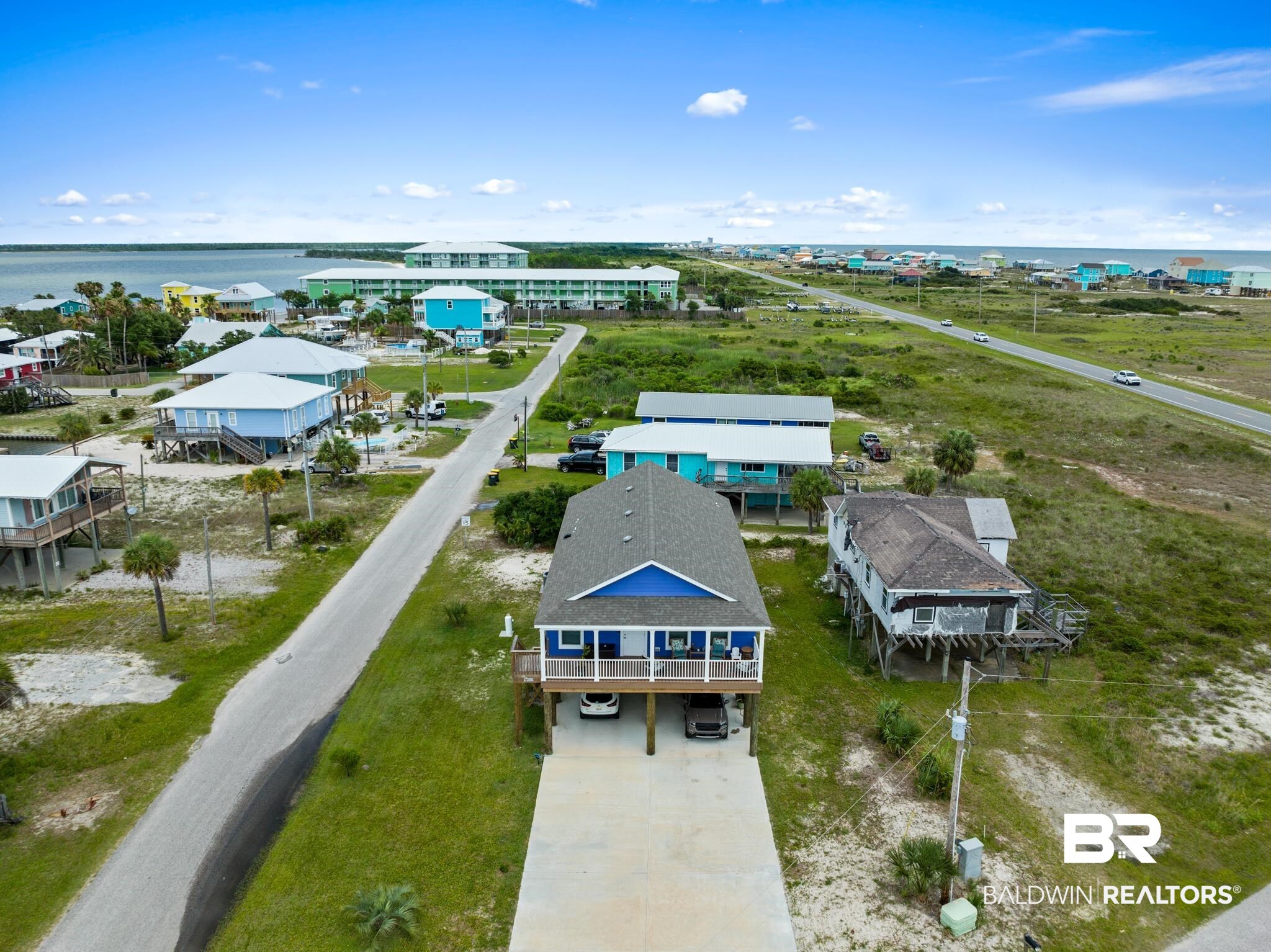 2400 Choctaw Road Gulf Shores, AL 36542 - Photo 2 of 23 Front Aerial View