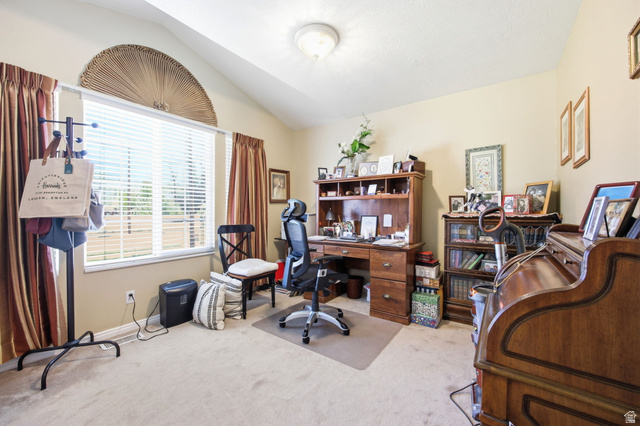 776 Flint Street Layton, UT 84041 - Photo 18 of 41 Vaulted ceiling room with neutral-toned walls