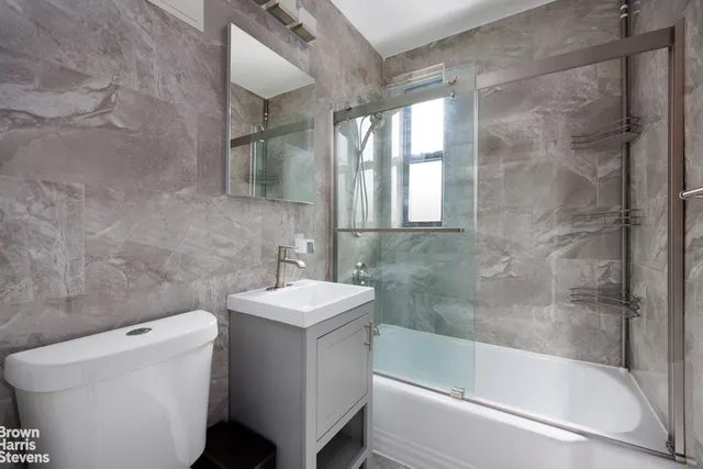 a city view with tall buildings