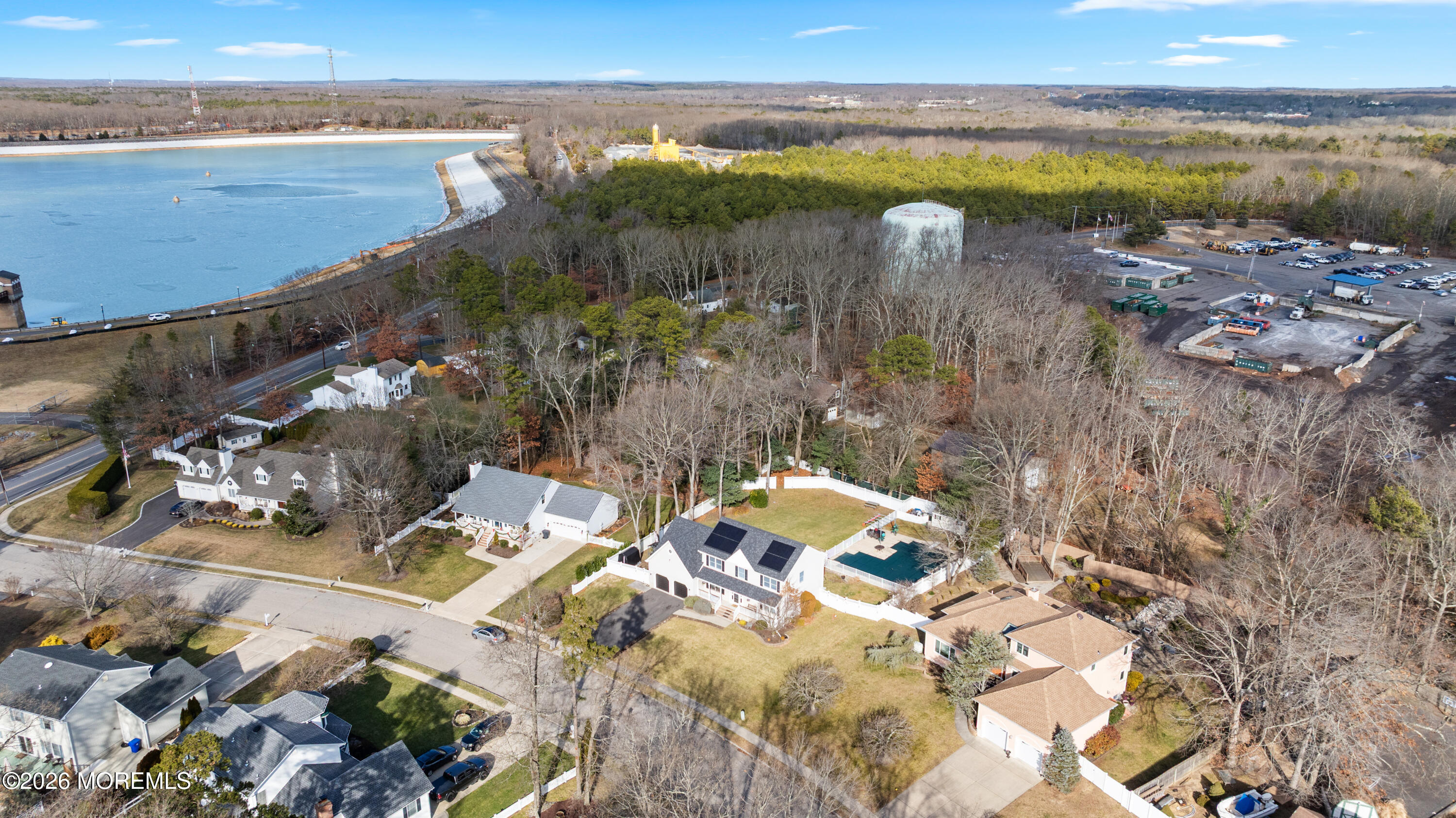 746 Rabbit Run Brick, NJ 08724 - Photo 32 of 41 a view of a city and lake view