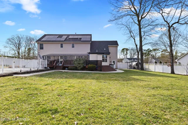 a swimming pool is sitting in the middle of a house