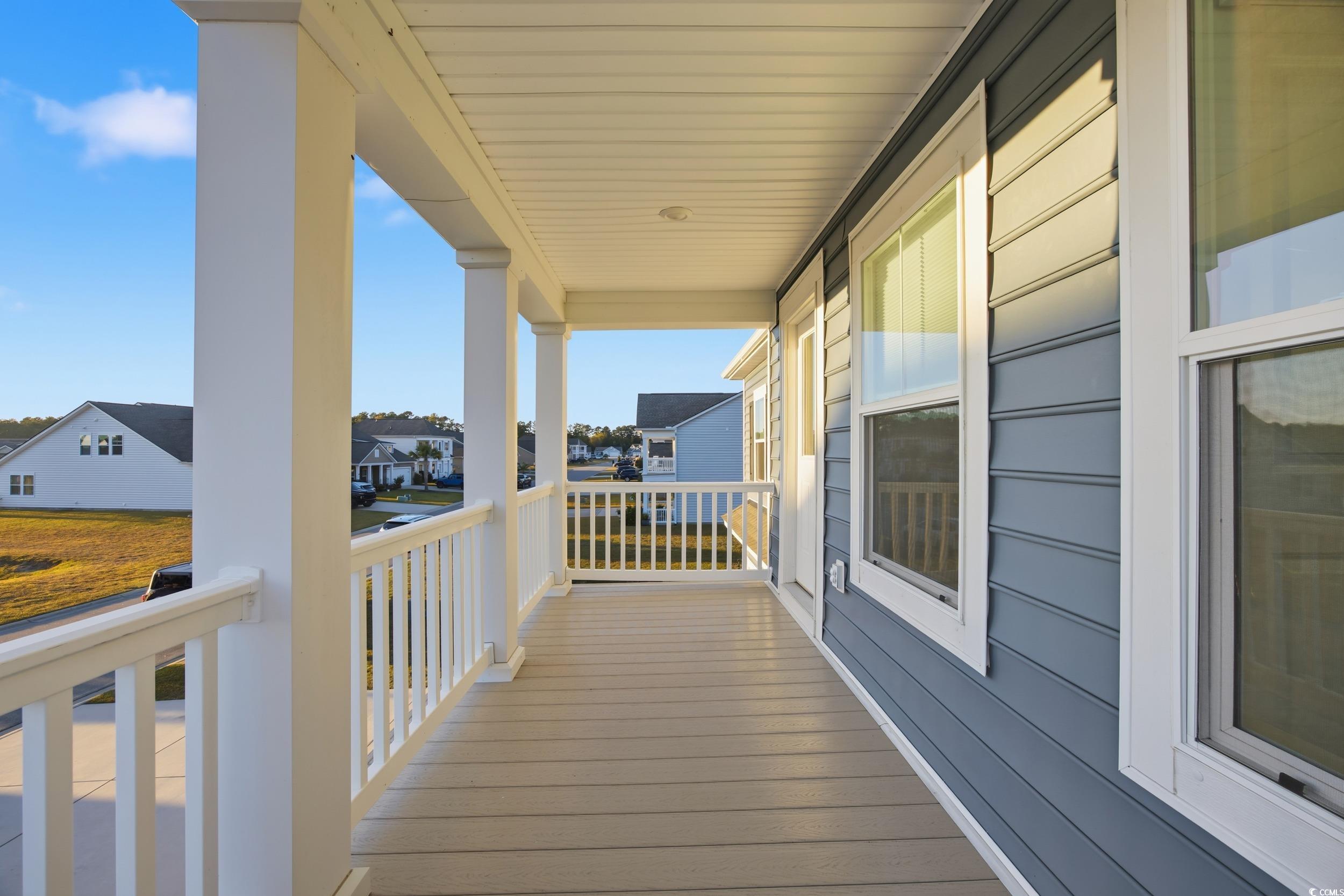 386 Harbison Circle Myrtle Beach, SC 29579 - Photo 31 of 34 Balcony featuring a residential view