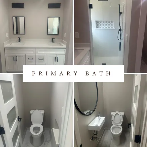 a view of bathroom with a toilet