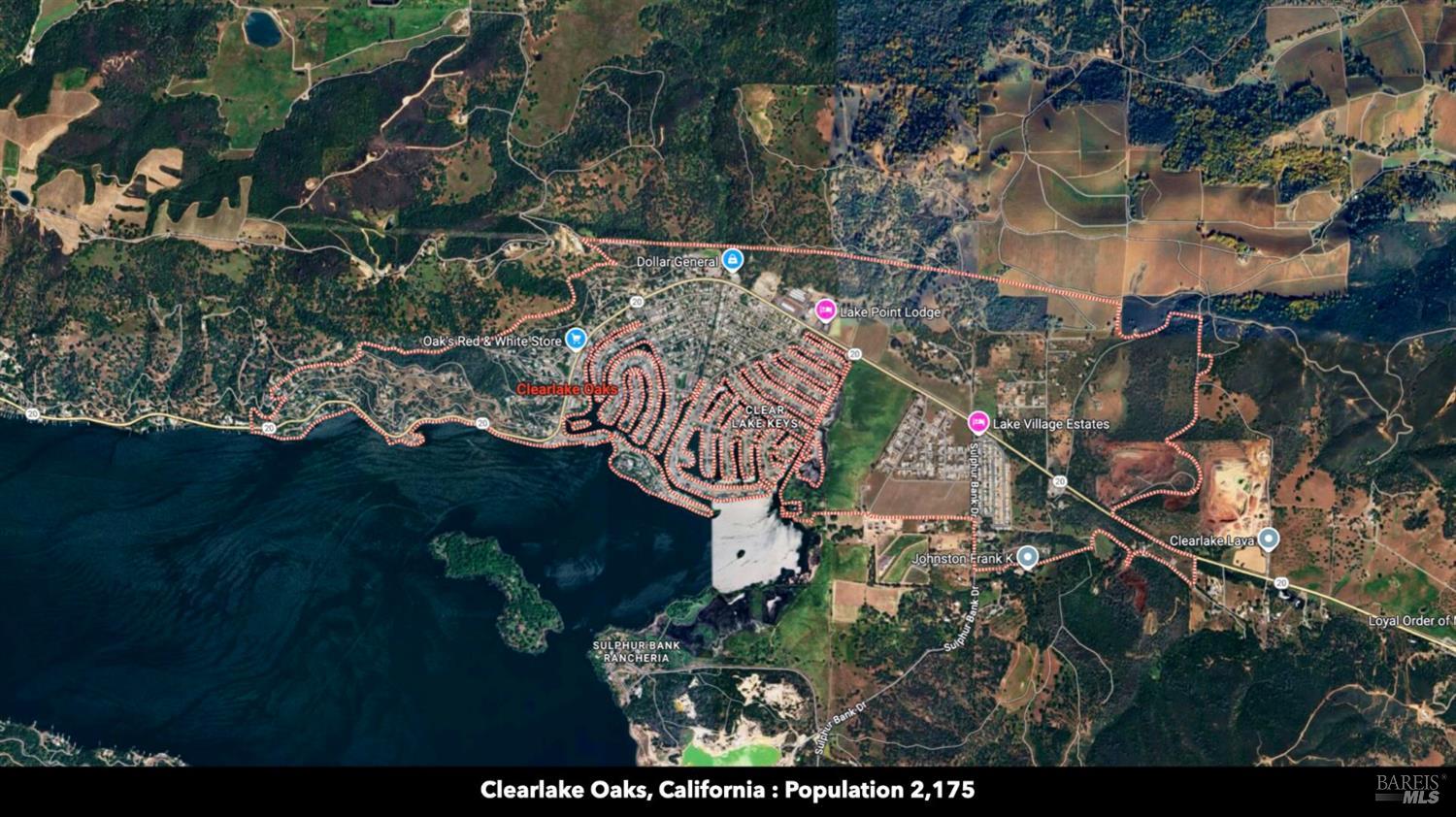 5250 15 N 05 Road Clearlake Oaks, CA 95423 - Photo 65 of 85 an aerial view of residential houses with outdoor space