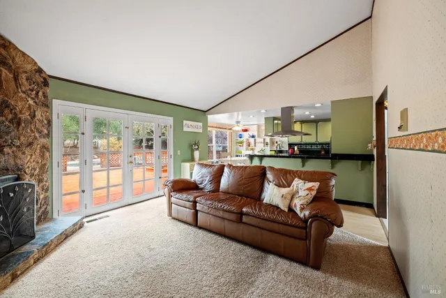 a view of a porch with wooden floor and outdoor space