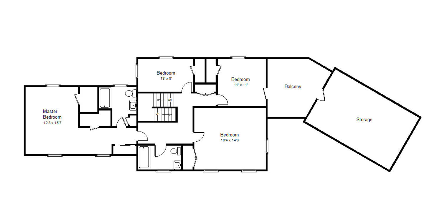 3333 Mud Lick Road Southwest Roanoke, VA 24018 - Photo 47 of 48 upper level floor plan