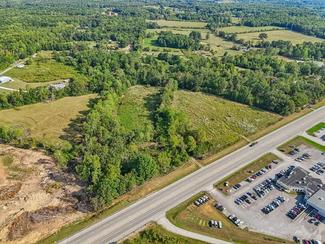 a view of a garden from a balcony