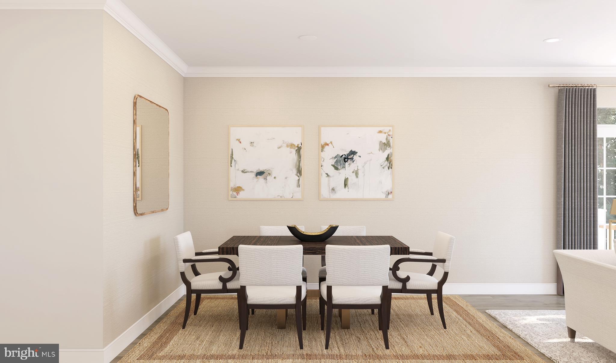 1402 Justin Drive, Unit 1403 West Windsor, NJ 08550 - Photo 2 of 15 a view of a dining room with furniture and wooden floor