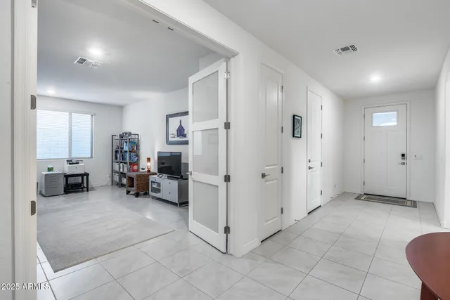 a close view of closet