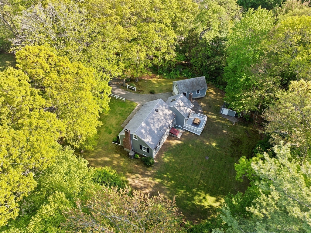 154 Mann Road Scituate, MA 02066 - Photo 25 of 34 a view of a garden from a balcony