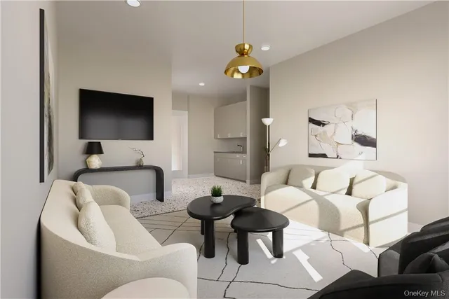 a view of a patio with dining table and chairs with wooden floor and plants