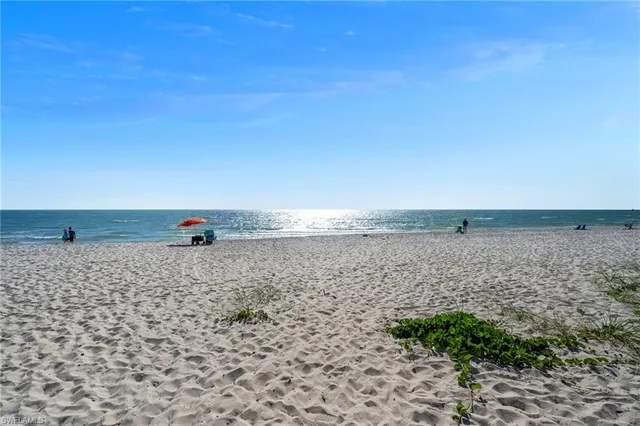 a view of beach and ocean