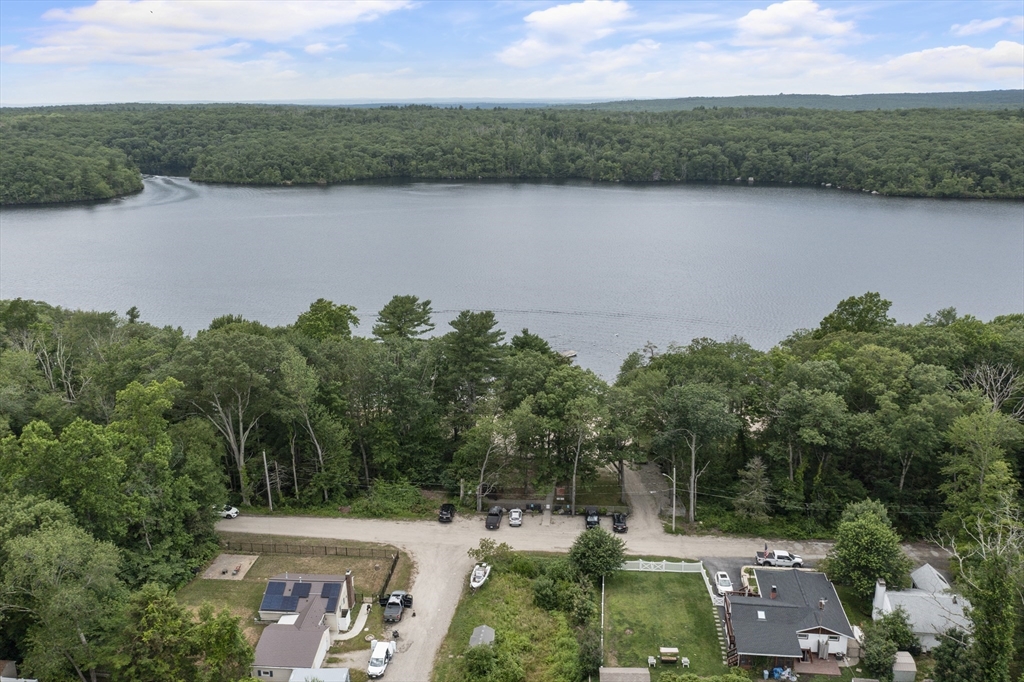 68 Birch Hill Road Douglas, MA 01516 - Photo 35 of 40 an aerial view of a house with a yard and lake view