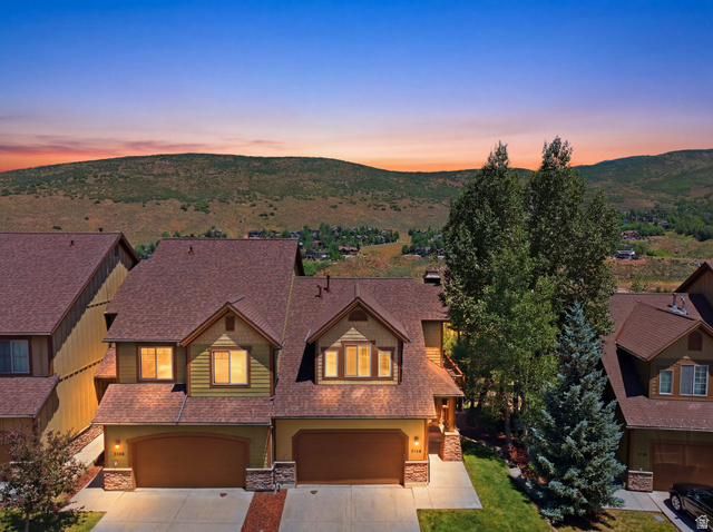 3148 Lower Saddleback Road Park City, UT 84098 - Photo 3 of 67 Townhome property with a multi-gabled roofline and two-car garages