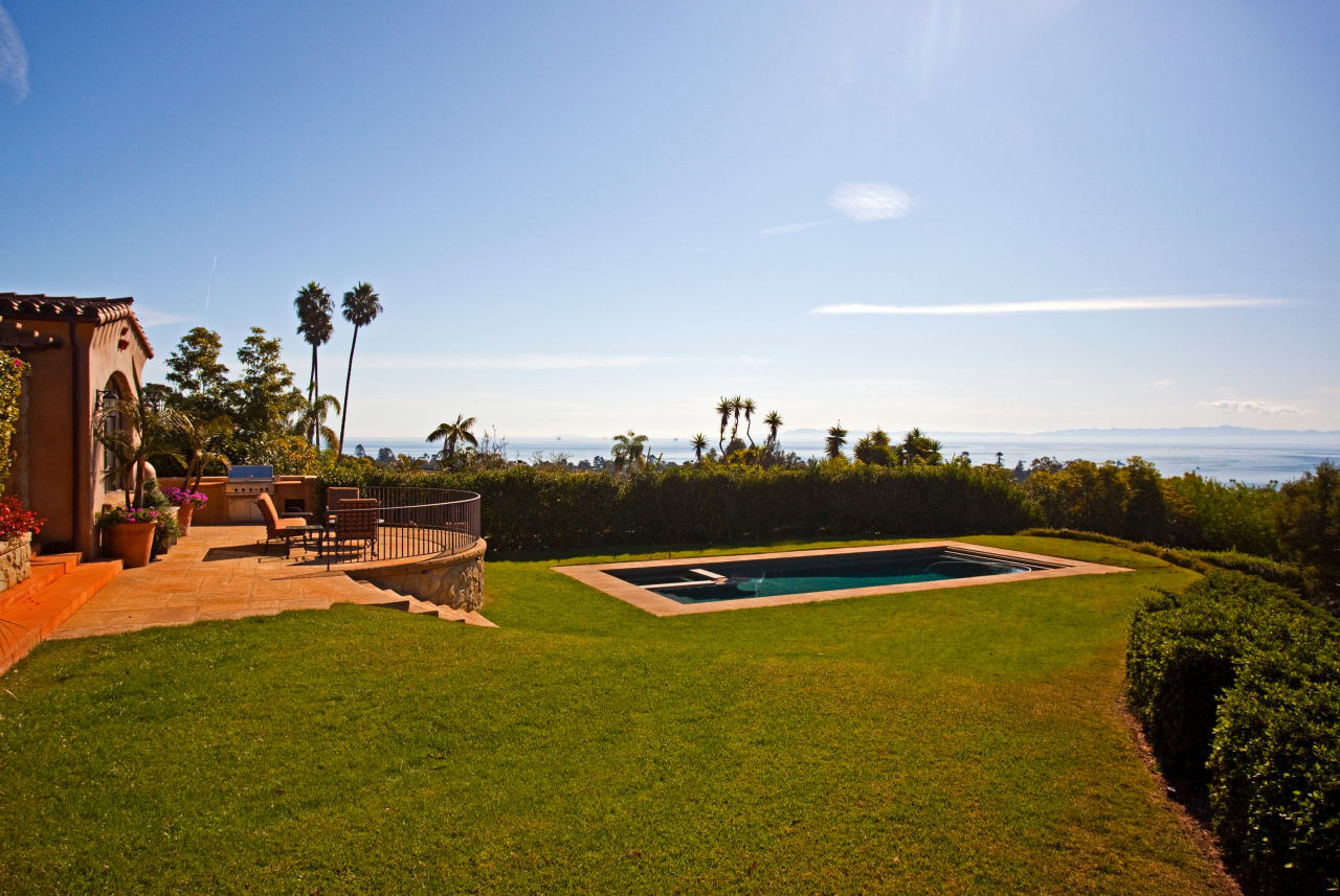 207 Rametto Road Santa Barbara, CA 93108 - Photo 23 of 30 a view of a swimming pool with lawn chairs and couches