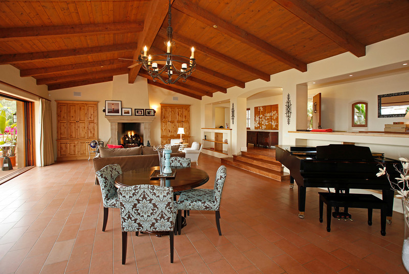 207 Rametto Road Santa Barbara, CA 93108 - Photo 7 of 30 a living room with furniture and a fireplace