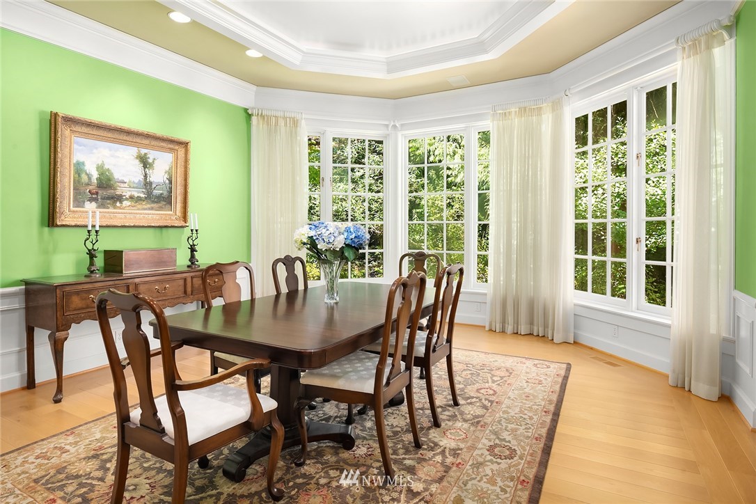 142 Moss Road Shoreline, WA 98177 - Photo 7 of 32 a view of a dining room with furniture window and outside view