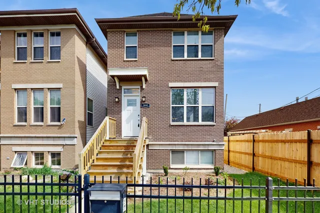 a front view of a house