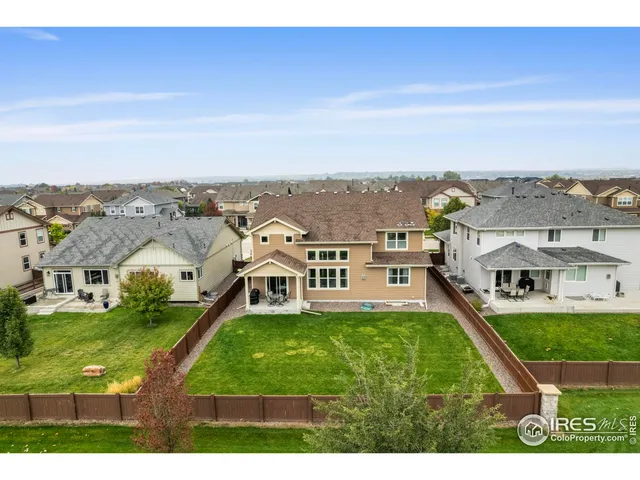 a aerial view of a house