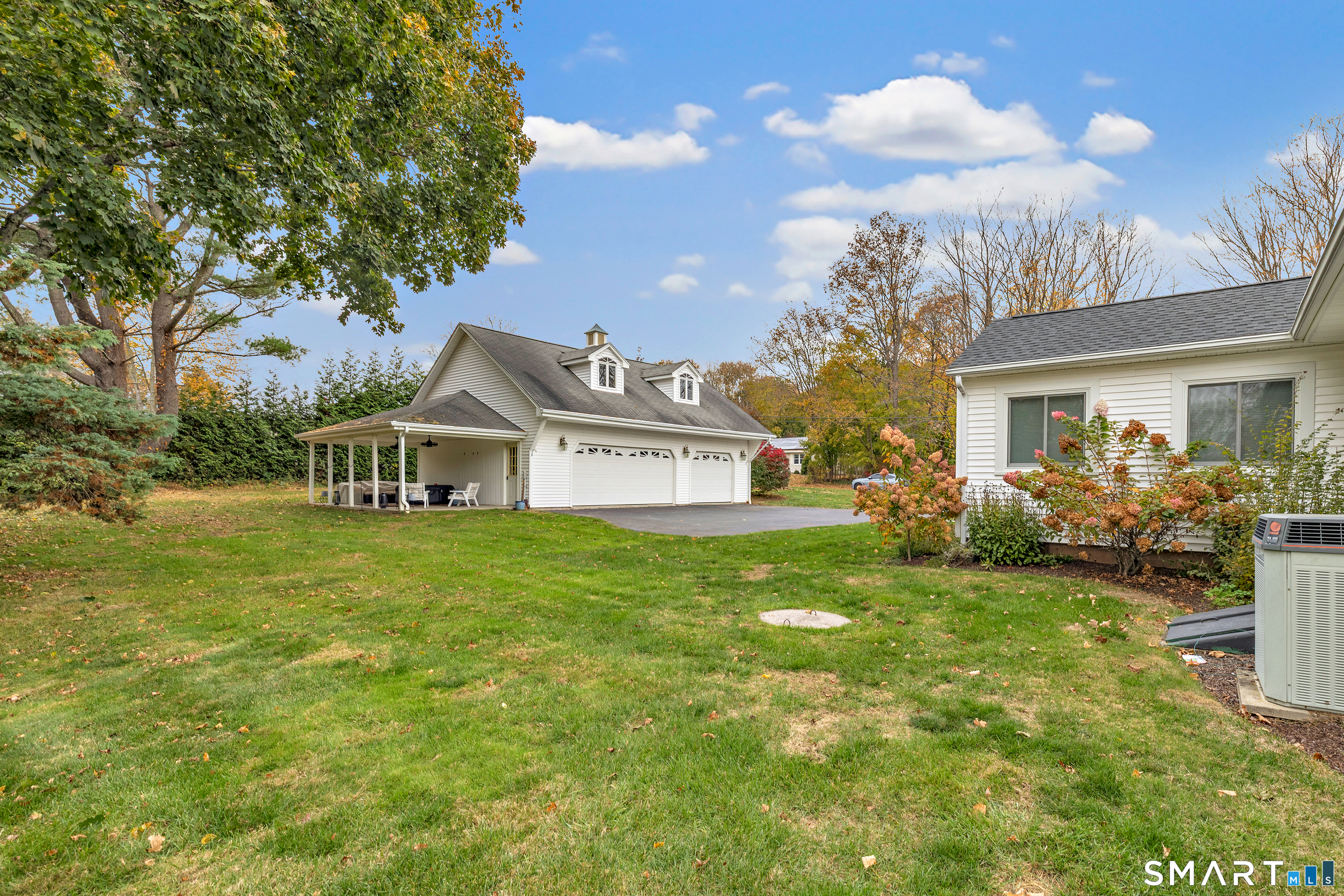 144 Ripton Road Shelton, CT 06484 - Photo 37 of 40 a view of a house with a big yard plants and large trees