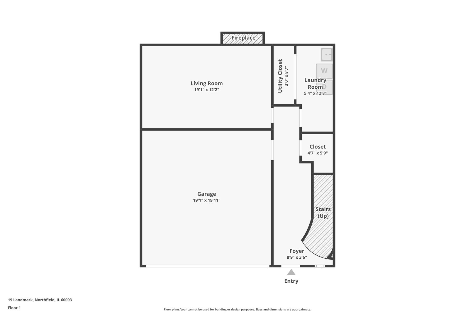 19 Landmark Street, Unit 19 Northfield, IL 60093 - Photo 47 of 50 a picture of a room with a floor plan