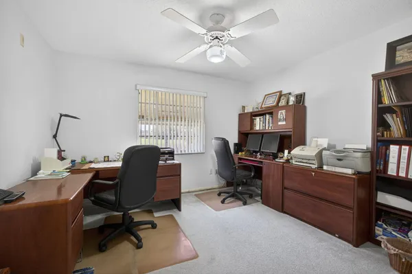 a view of a lake with a big yard