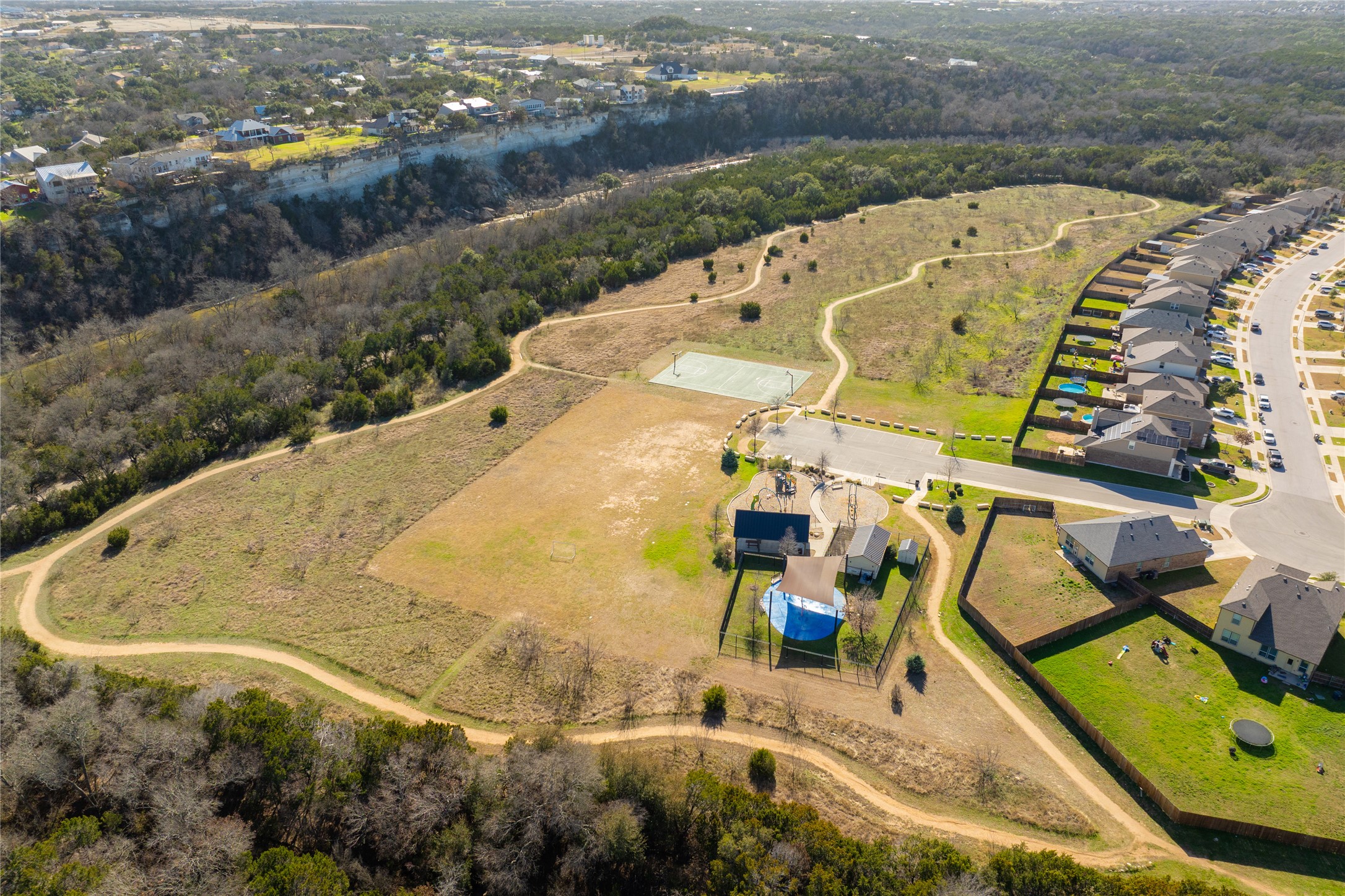416 Sierra Mar Loop Leander, TX 78641 - Photo 34 of 38 Aerial view of property's location with nearby suburban area