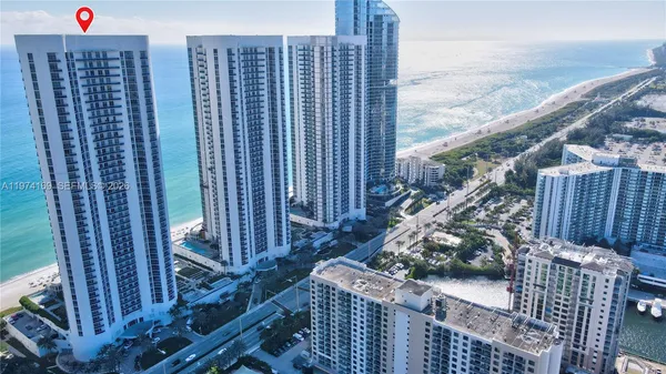 a view of outdoor space with ocean view