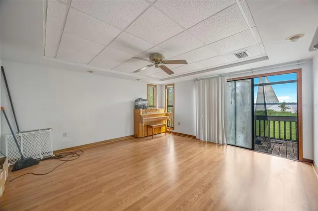 a view of an empty room