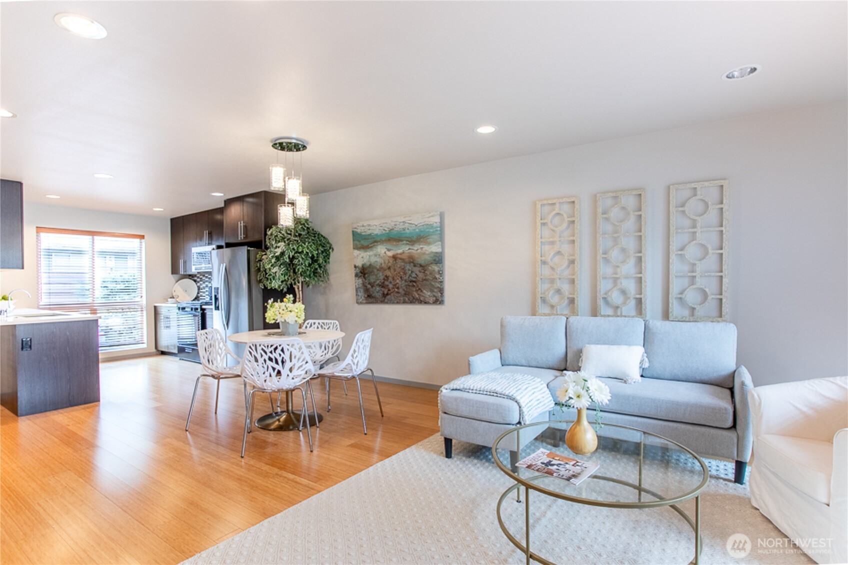1465 South Columbian Way Seattle, WA 98144 - Photo 14 of 35 a living room with furniture chandelier and a large window