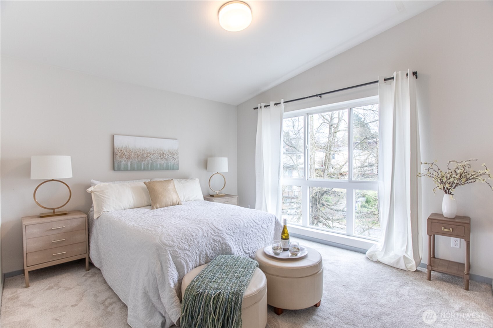 1465 South Columbian Way Seattle, WA 98144 - Photo 24 of 35 a bedroom with a bed and a large window