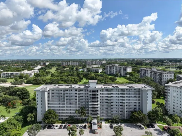 a view of lake with green space
