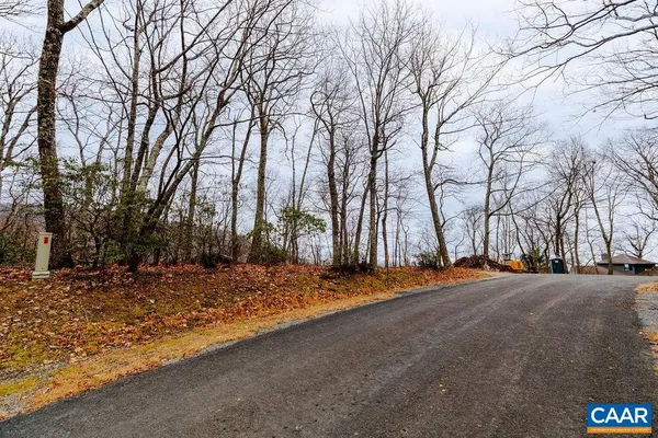 a view of road with trees
