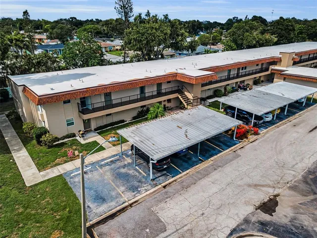 an aerial view of a city with lots of residential buildings