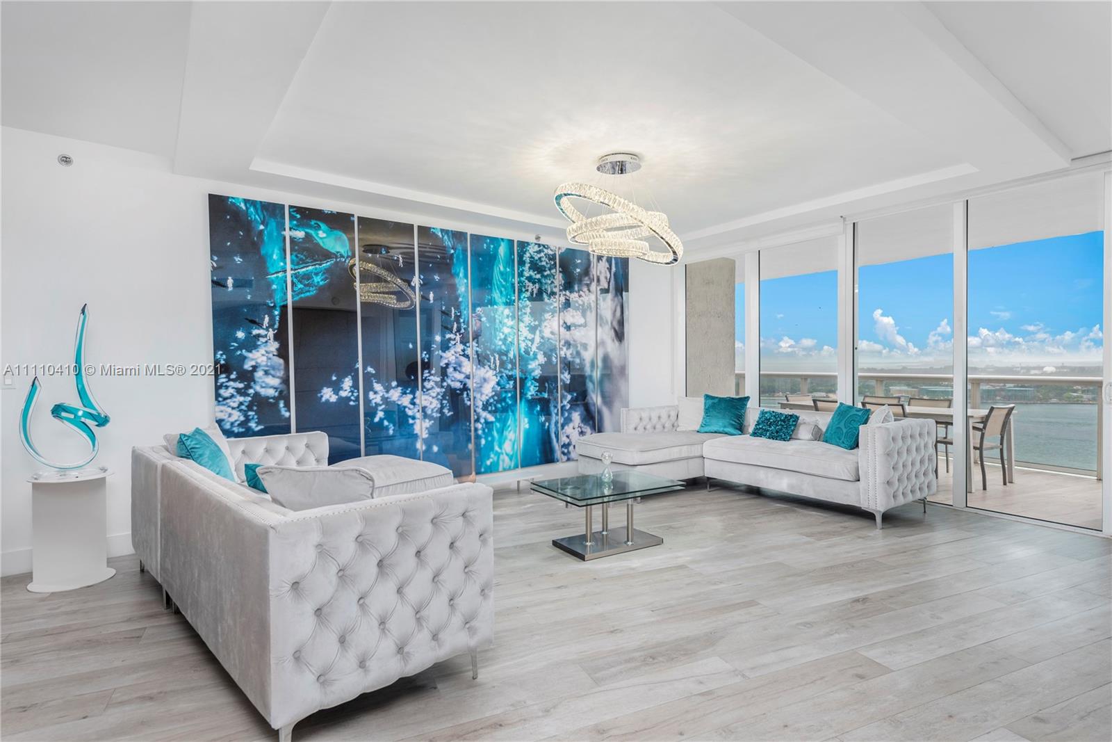 400 Alton Road, Unit 2003 Miami Beach, FL 33139 - Photo 7 of 38 a living room with furniture and a large window