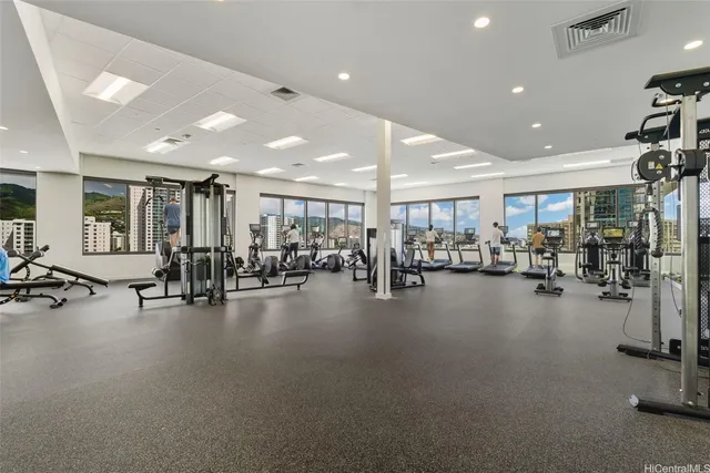 a view of a lobby with furniture and rug