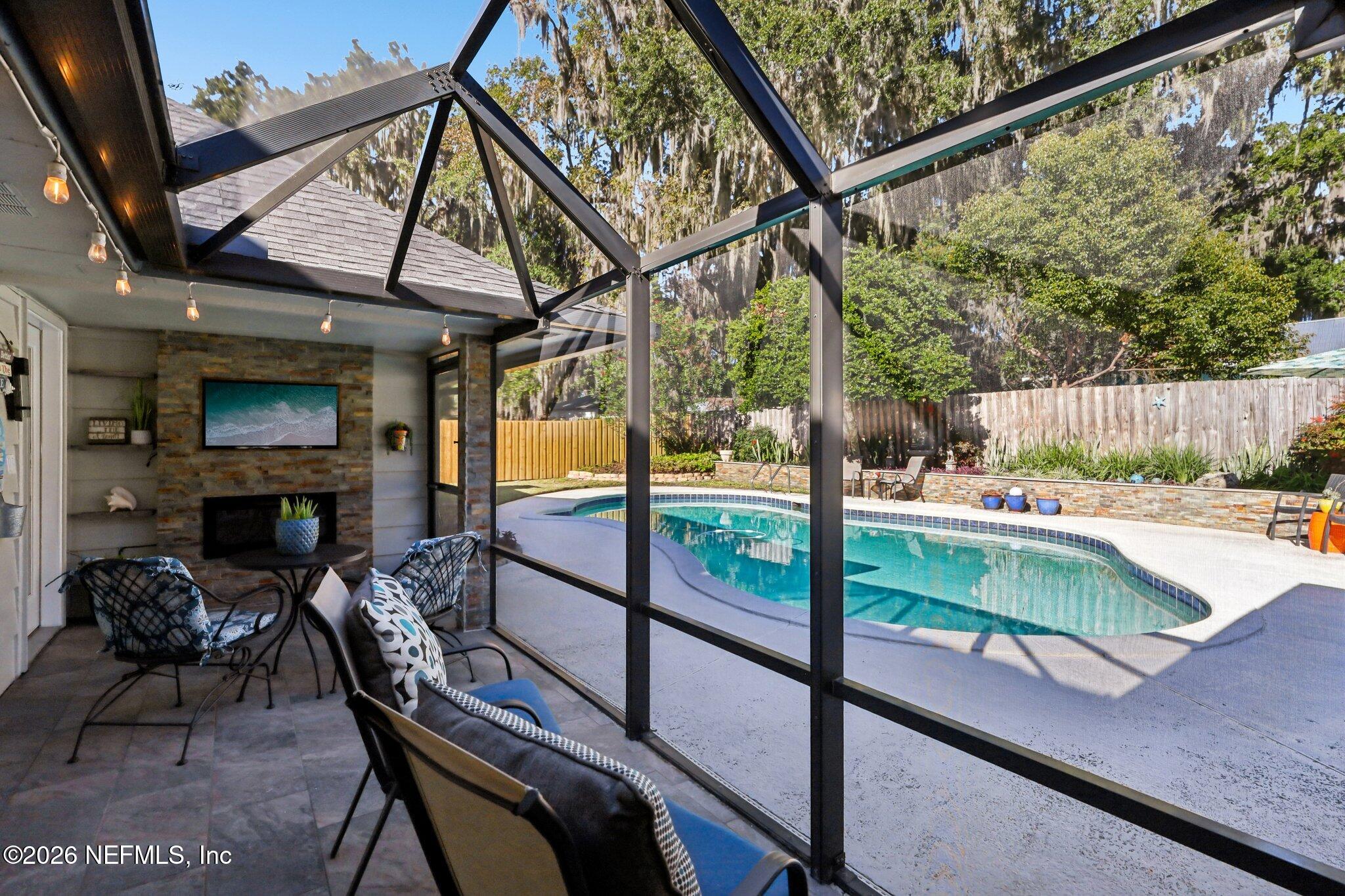3585 Lawrence Road Orange Park, FL 32073 - Photo 45 of 73 Lanai with Pool View